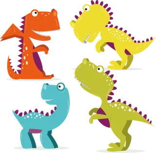 卡通可爱恐龙画