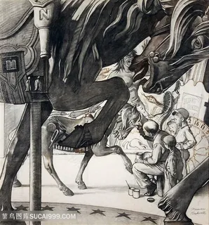 诺曼 · 洛克威尔油画墙绘作品 诺曼 · 洛克威尔油画墙绘作品