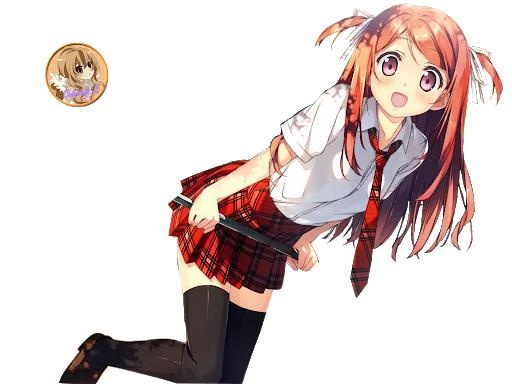 动漫女孩 PNG免抠(512x384)