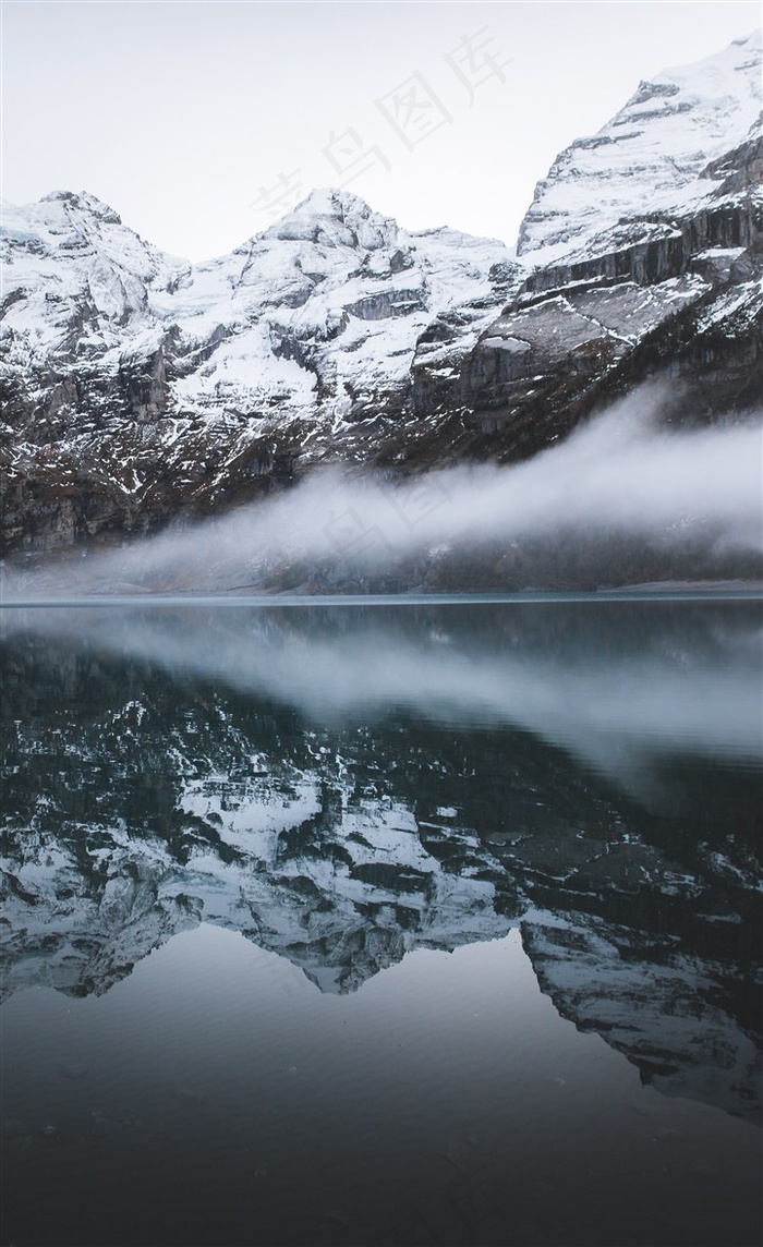 山水雪山美景高清摄影图片