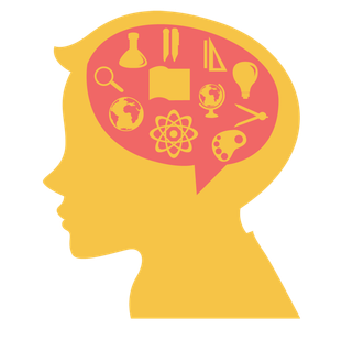 儿童思维大脑简笔画卡通少儿兴趣班素材