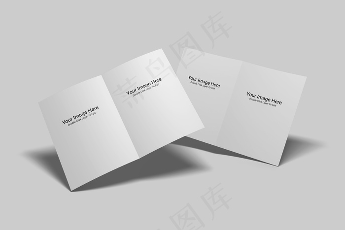 折页 样机  三折页 智能贴图 折页样机 三折页模板 三折页样机 