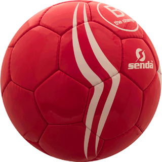 足球免抠训练球红色