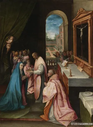 唯美室内教徒油画