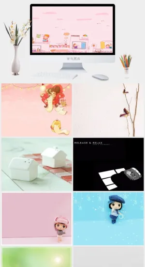 简约小清新ppt模板预览图