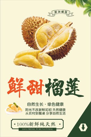 榴莲宣传海报