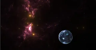 元宇宙世界天空背景墙风景