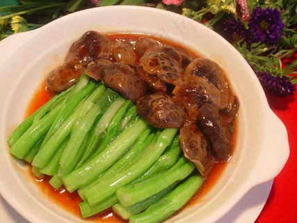 花菇扒时蔬  花菇扒时蔬