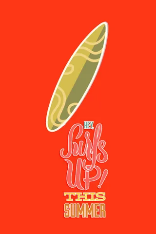 夏天海报|矢量|插画|扁平|风格