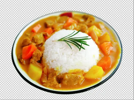 咖喱牛腩饭免扣素材