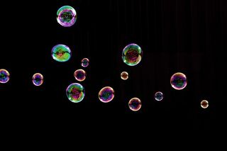 炫彩泡泡背景高清图片