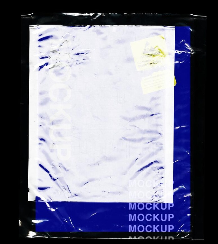海报素材塑封膜塑料膜样机Dark_Plastic_Bag