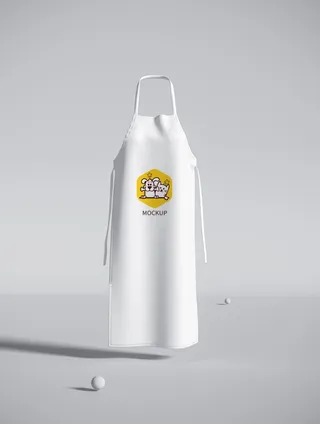 3D围裙logo样机