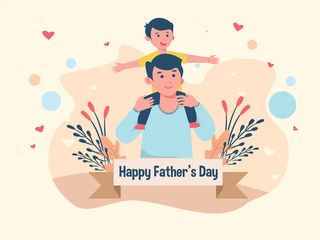 父亲节爸爸孩子家人亲子