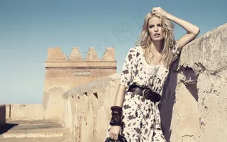 风景美女素材图片下载