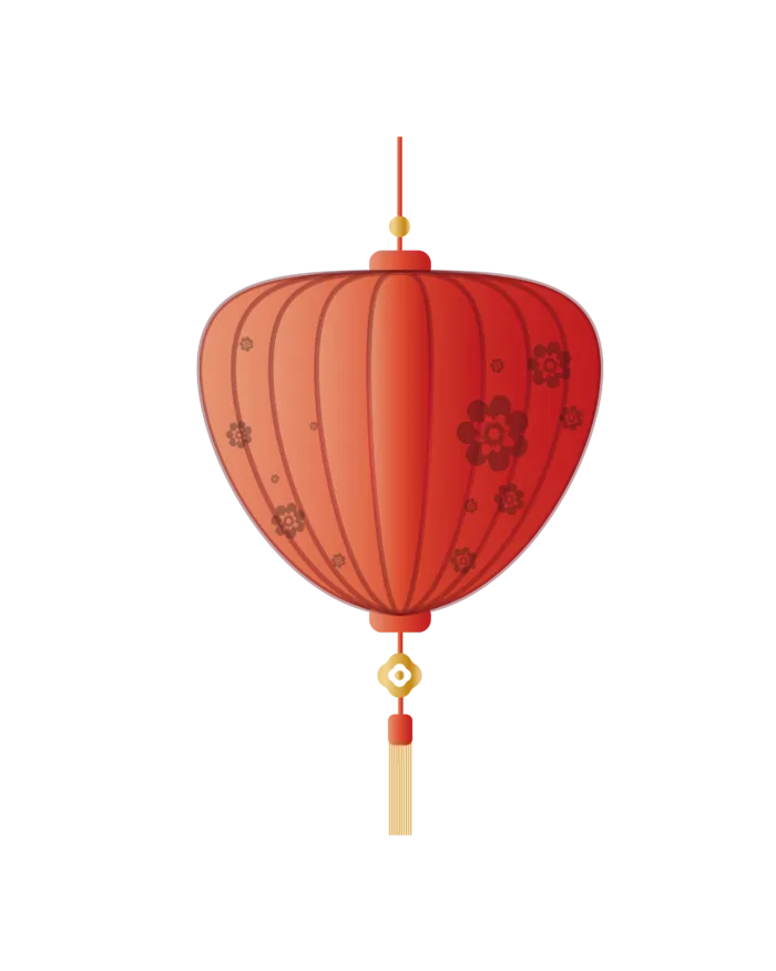 卡通手绘灯笼中秋节元宵节花灯新年海报元素PNG免扣PS素材