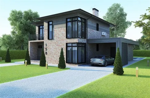 二层小洋房设计效果图高清图片