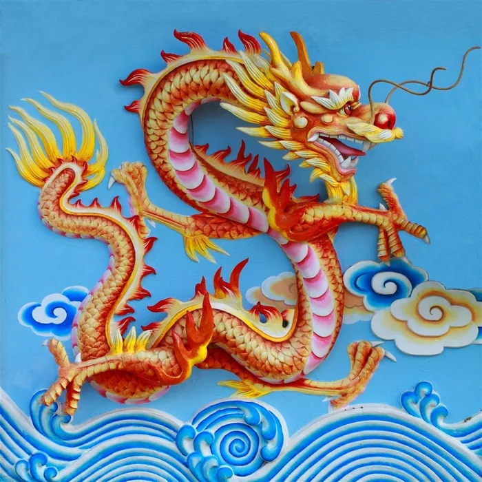 中国龙浮雕设计图片