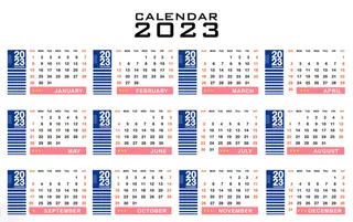 2023日历 2023年挂历 兔年日历 