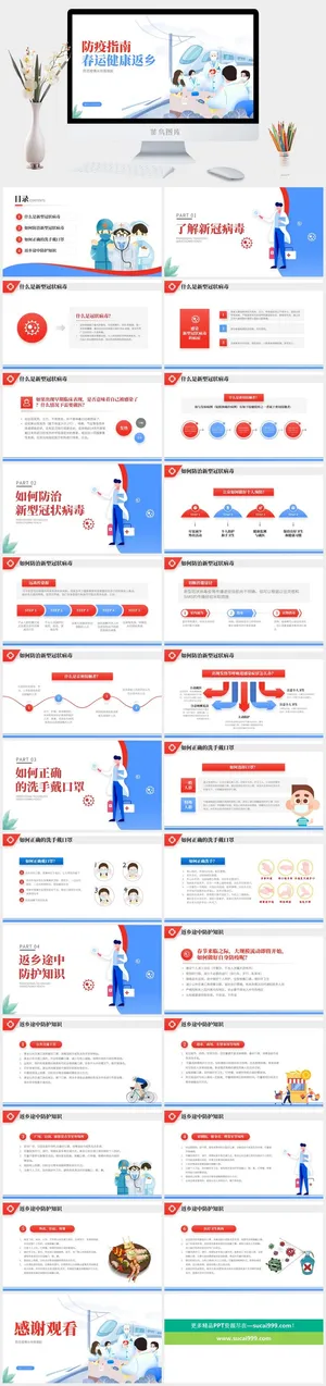 新冠疫情防疫工作宣传方案预案ppt预览图
