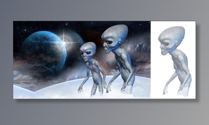 外星人图免扣psd模版下载