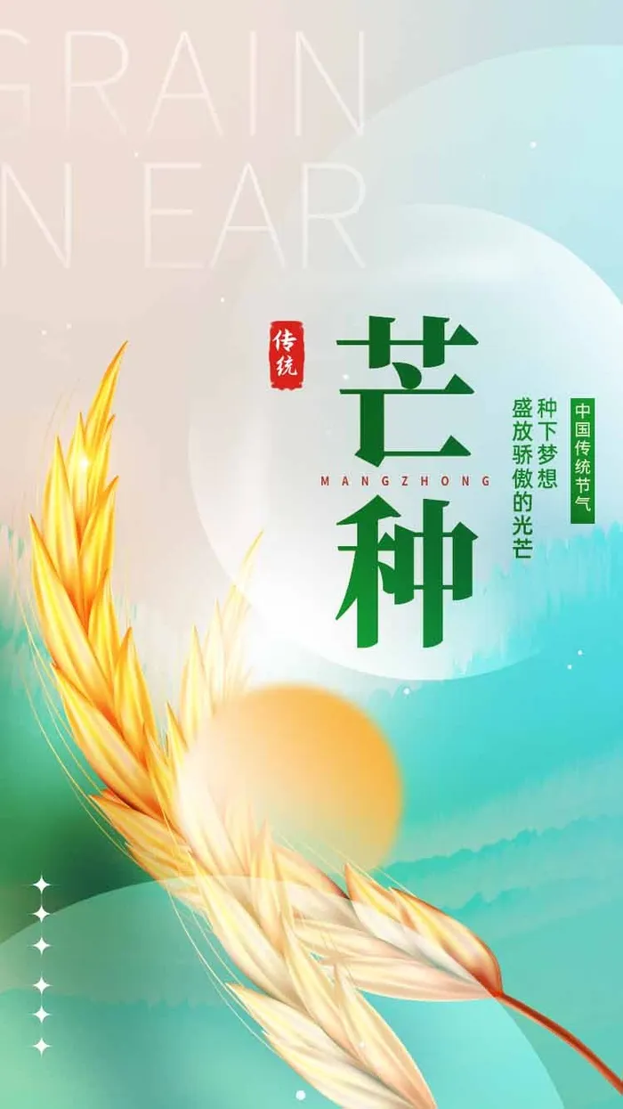 芒种 芒种海报psd模版下载