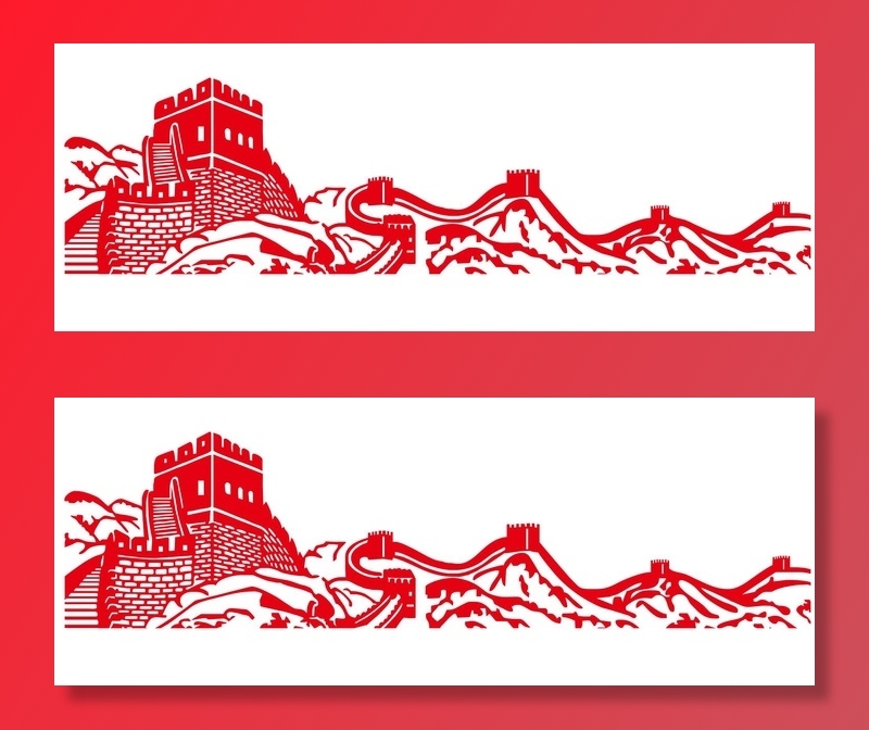 矢量万里长城