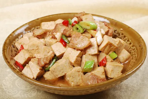川菜湘菜高清菜谱 肉烧香豆腐 川菜湘菜高清菜谱 肉烧香豆腐