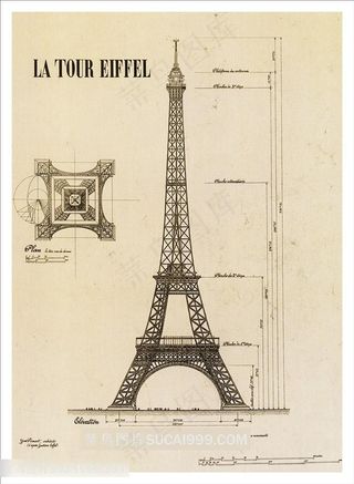 巴黎铁塔明信片