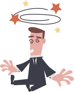 头昏晕倒的男人