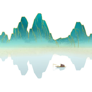 中国风山水祥云PNG免扣素材