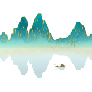 中国风山水祥云PNG免扣素材