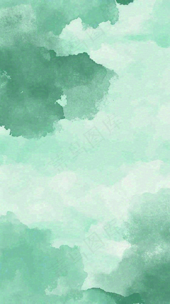 意境绿色水墨纹理背景