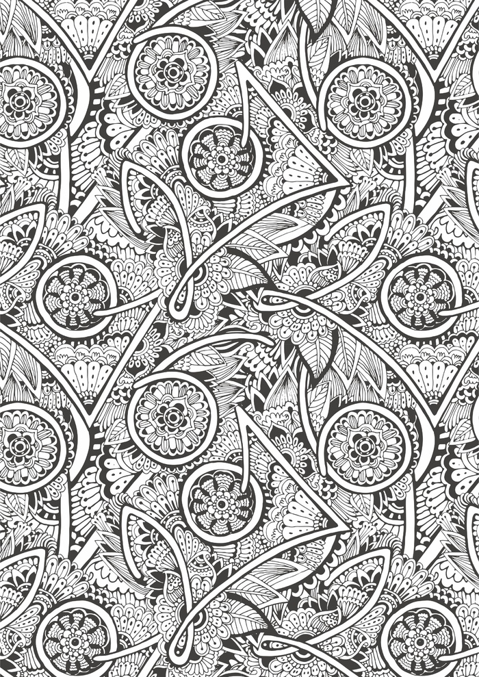 碎花背景地毯几何图