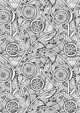 碎花背景地毯几何图