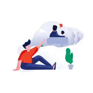 扁平化人物场景办公互联网等距ai矢量设计网页海报UI素材插画