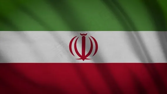 伊朗, 亚洲, 符号, 旗帜, 风, 布, 纺织, 摇