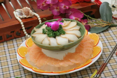 刺身冰鲍拼三纹