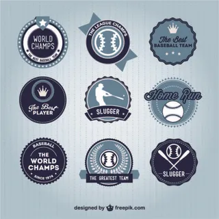 免抠棒球运动标签