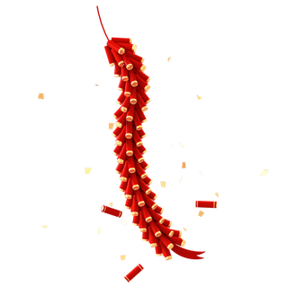 新年元素素材红色喜庆新春兔年