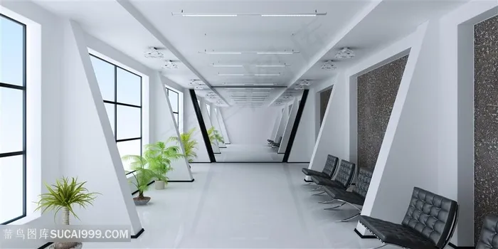 精美办公室大厅装修