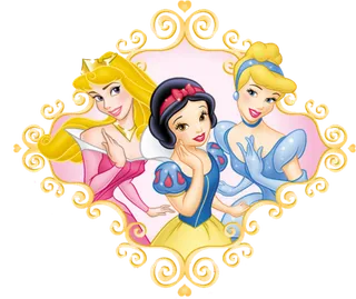 卡通人物迪士尼公主系列免抠贴图白雪公主睡美人灰姑娘PNG素材