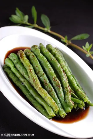 醋烤青椒的美食图片