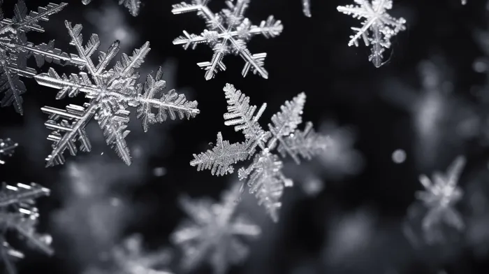 雪花白雪冬天摄影图(4368x2448)