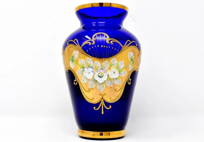 蓝色花瓶图片