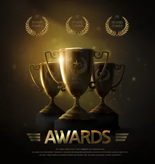 荣誉奖牌奖杯素材