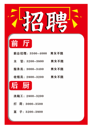 招聘广告 车贴 红底招聘  未转曲