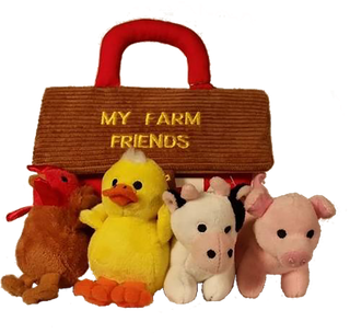 农场主题背包书包玩偶