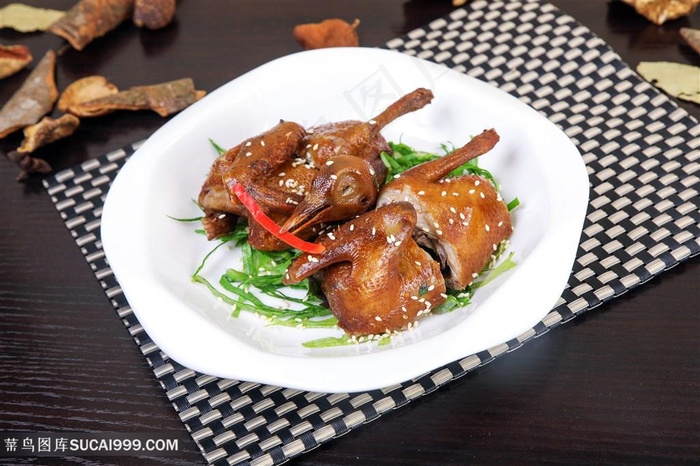 红烧乳鸽卤鸽子