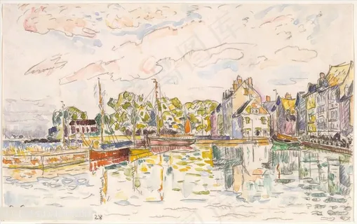 巴黎1863-1935年湖畔美景装饰画 巴黎1863-1935年湖畔美景装饰画
